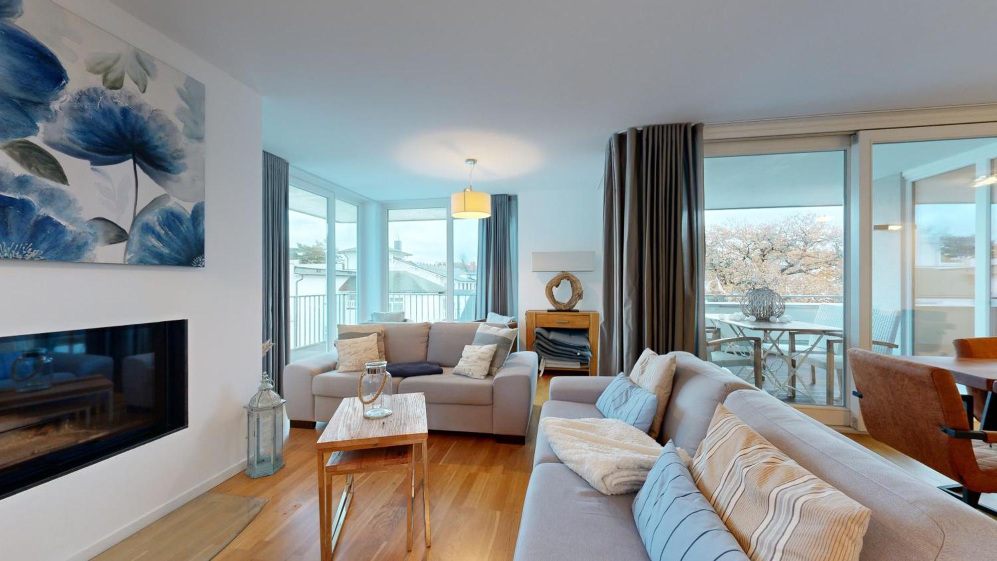 Strandnahe Fewos Mit Terrasse Oder Dachterrasse, Strandhaus Seeblick, 宾茨 外观 照片