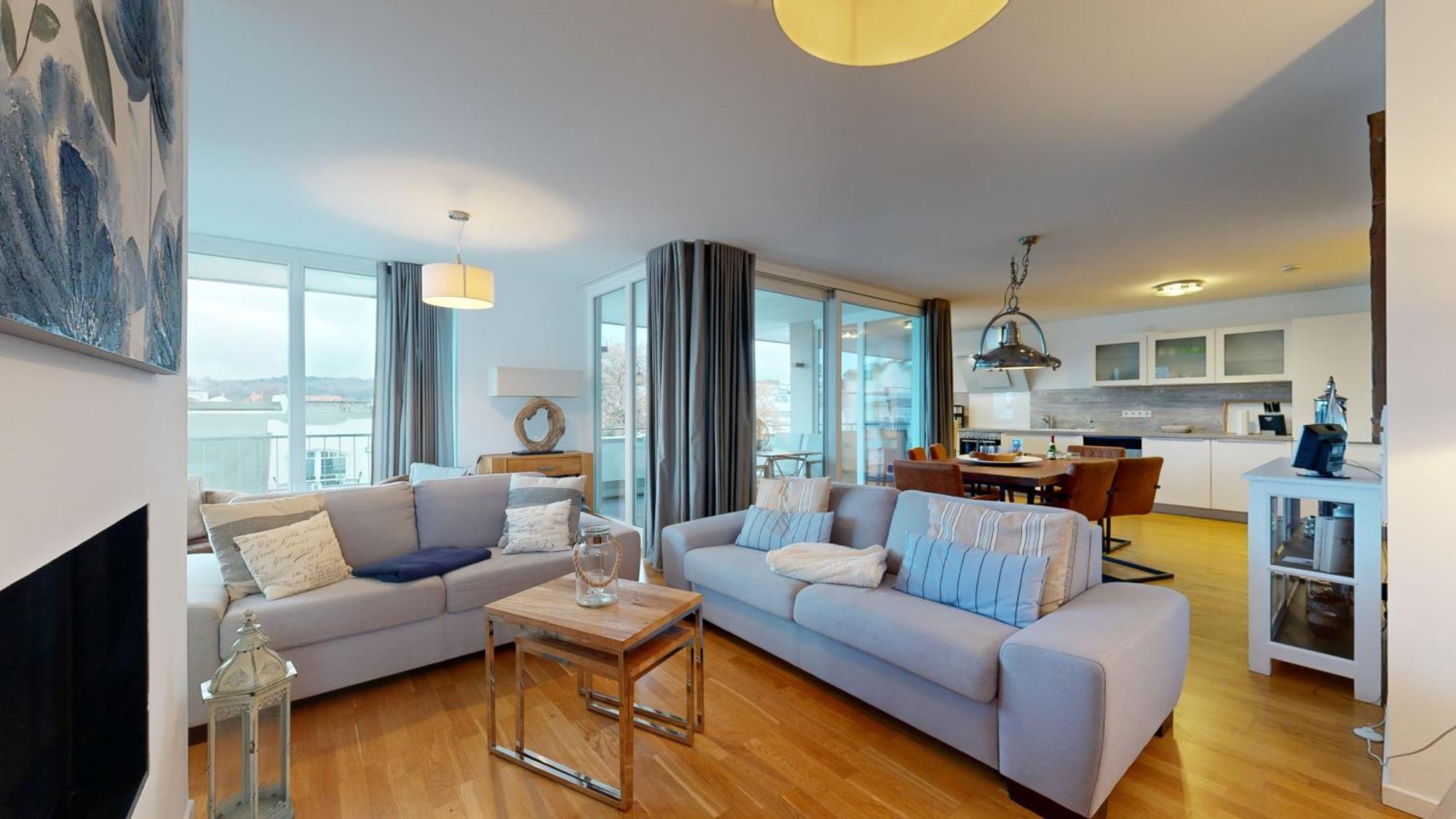 Strandnahe Fewos Mit Terrasse Oder Dachterrasse, Strandhaus Seeblick, 宾茨 外观 照片